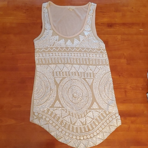 silence + noise Tops - Silence + Noise Tunic Cream Medium